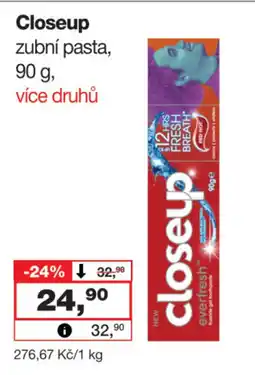 Barvy a laky drogerie Closeup zubní pasta nabídka