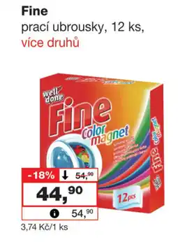 Barvy a laky drogerie Fine prací ubrousky nabídka