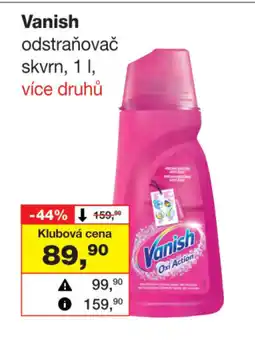 Barvy a laky drogerie Vanish odstraňovač skvrn nabídka