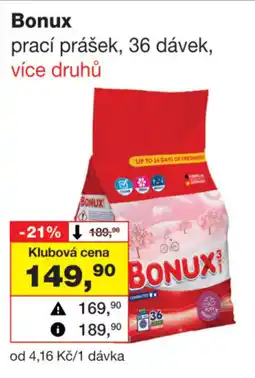 Barvy a laky drogerie Bonux prací prášek nabídka