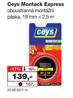 Barvy a laky drogerie Ceys Montack Express nabídka