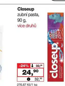 Barvy a laky drogerie pekt Closeup zubní pasta nabídka