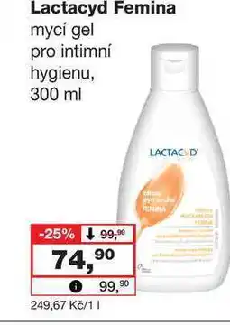 Barvy a laky drogerie Lactacyd Femina mycí gel pro intimní hygienu nabídka