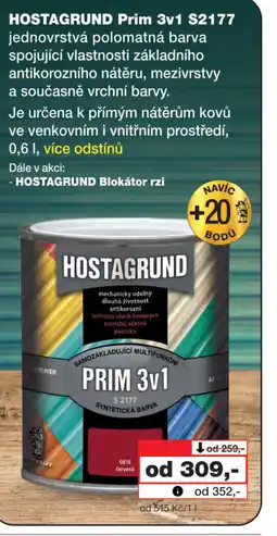 Barvy a laky drogerie HOSTAGRUND Prim 3v1 S2177 nabídka