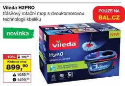 Barvy a laky drogerie Vileda H2PRO třásňový rotační mop s dvoukomorovou technologií kbelíku nabídka