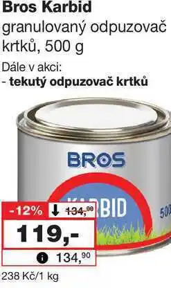 Barvy a laky drogerie Bros Karbid granulovaný odpuzovač krtků nabídka