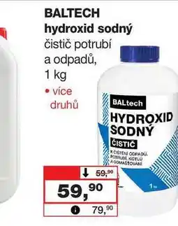 Barvy a laky drogerie BALTECH hydroxid sodný čistič potrubí a odpadů nabídka
