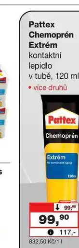 Barvy a laky drogerie Pattex Chemoprén Extrém kontaktní lepidlo v tubě nabídka