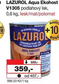 Barvy a laky drogerie LAZUROL Aqua Ekohost V1305 podlahový lak nabídka