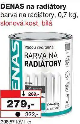 Barvy a laky drogerie DENAS na radiátory barva na radiátory nabídka