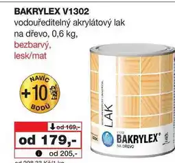 Barvy a laky drogerie BAKRYLEX V1302 vodouředitelný akrylátový lak na dřevo nabídka