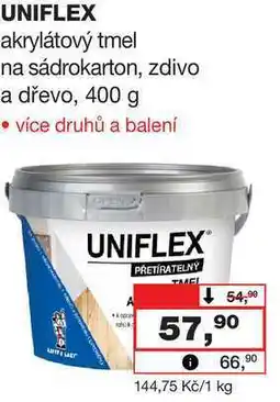 Barvy a laky drogerie UNIFLEX akrylátový tmel na sádrokarton, zdivo a dřevo nabídka