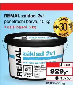 Barvy a laky drogerie REMAL základ 2v1 penetrační barva nabídka