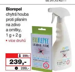 Barvy a laky drogerie Biorepel chytrá houba proti plísním na zdivo a omítky, 1g+2g nabídka