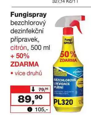 Barvy a laky drogerie Fungispray bezchlorový dezinfekční přípravek nabídka