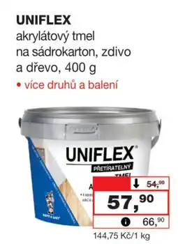 Barvy a laky drogerie UNIFLEX akrylátový tmel nabídka