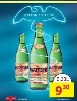 BENE Nápoje MATTONI nabídka