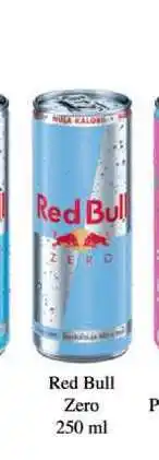 BENE Nápoje Red Bull Zero nabídka