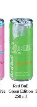 BENE Nápoje Red Bull Free Green Edition nabídka