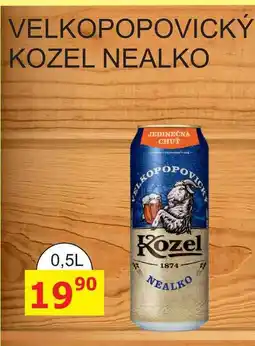 BENE Nápoje VELKOPOPOVICKÝ KOZEL NEALKO JEDINEČNÁ CHUŤ nabídka