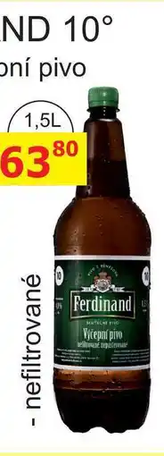 BENE Nápoje Ferdinand Výčepní světlé pivo - nefiltorvané nabídka