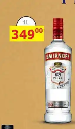 BENE Nápoje SMIRNOFF 1864 VODKA nabídka