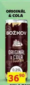 BENE Nápoje BOŽKOV ORIGINÁL & COLA 0,25L míchaný nápoj nabídka