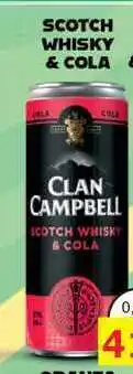 BENE Nápoje CLAN CAMPBELL SCOTCH WHISK & COLA 0,25L míchaný nápoj nabídka