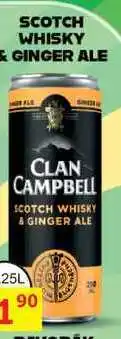 BENE Nápoje SCOTCH WHISKY & GINGER ALE 0,25L míchaný nápoj nabídka