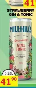 BENE Nápoje MILL HILL'S STRAWBERRY GIN&TONIC 0,25L míchaný nápoj nabídka