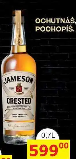BENE Nápoje JAMESON CRESTED nabídka