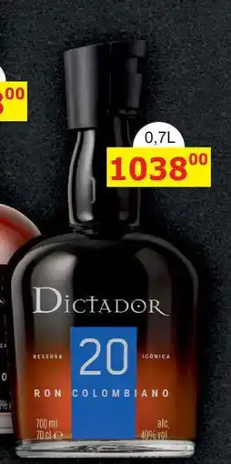 BENE Nápoje Dictador 20y 0,7l 40% nabídka