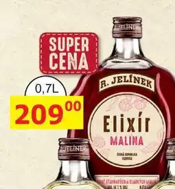 BENE Nápoje R. JELÍNEK Elixír MALINA nabídka