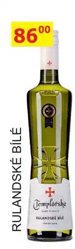 BENE Nápoje Templářské sklepy Čejkovice 0,75l RULANDSKÉ BÍLÉ nabídka