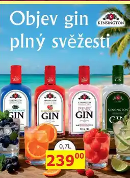 BENE Nápoje KENSINGTON ORIGINAL DRY GIN nabídka