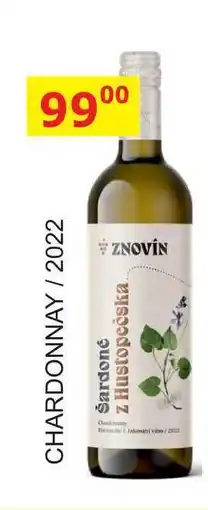 BENE Nápoje ZNOVÍN ZNOJMO 0,75L CHARDONNAY 2022 nabídka