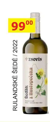 BENE Nápoje ZNOVÍN ZNOJMO 0,75L RULANDSKÉ ŠEDÉ 2022 nabídka
