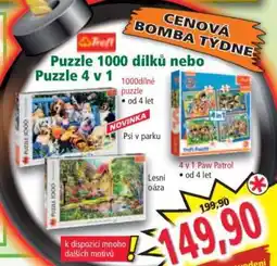 Norma Puzzle 1000 dílků nebo Puzzle 4 v 1 nabídka