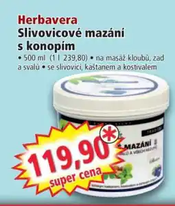 Norma Herbavera Slivovicové mazání s konopím nabídka