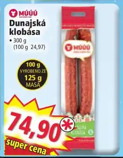 Norma Dunajská klobása nabídka