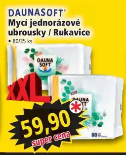 Norma DAUNASOFT Mycí jednorázové ubrousky / Rukavice nabídka