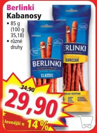 Norma Berlinki Kabanosy nabídka