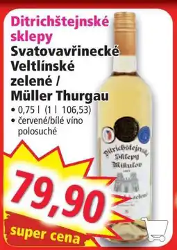 Norma Svatovavřinecké Veltlínské zelené / Müller Thurgau nabídka