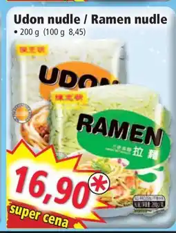 Norma Udon nudle / Ramen nudle nabídka