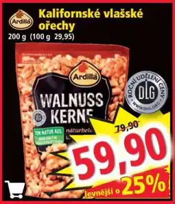 Norma Kalifornské vlašské ořechy nabídka