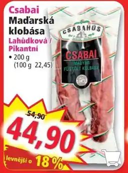 Norma Csabai Maďarská klobása nabídka