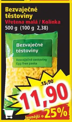 Norma Bezvaječné těstoviny nabídka