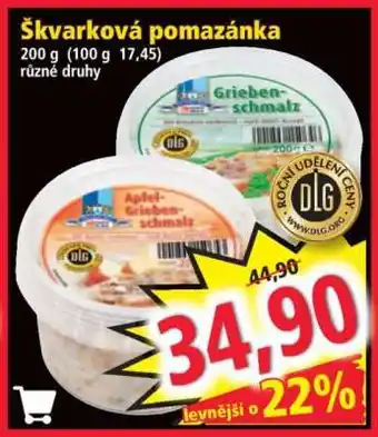 Norma Škvarková pomazánka nabídka