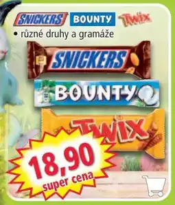 Norma Snickers Bounty Twix nabídka