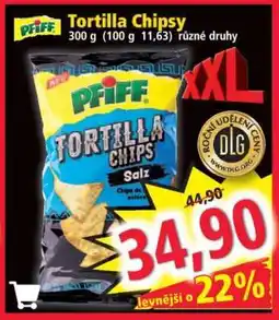 Norma Tortilla chipsy nabídka